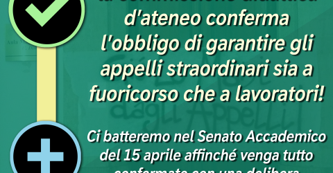 Appelli straordinari: Avevamo ragione, il consiglio di scuola ha sbagliato!
