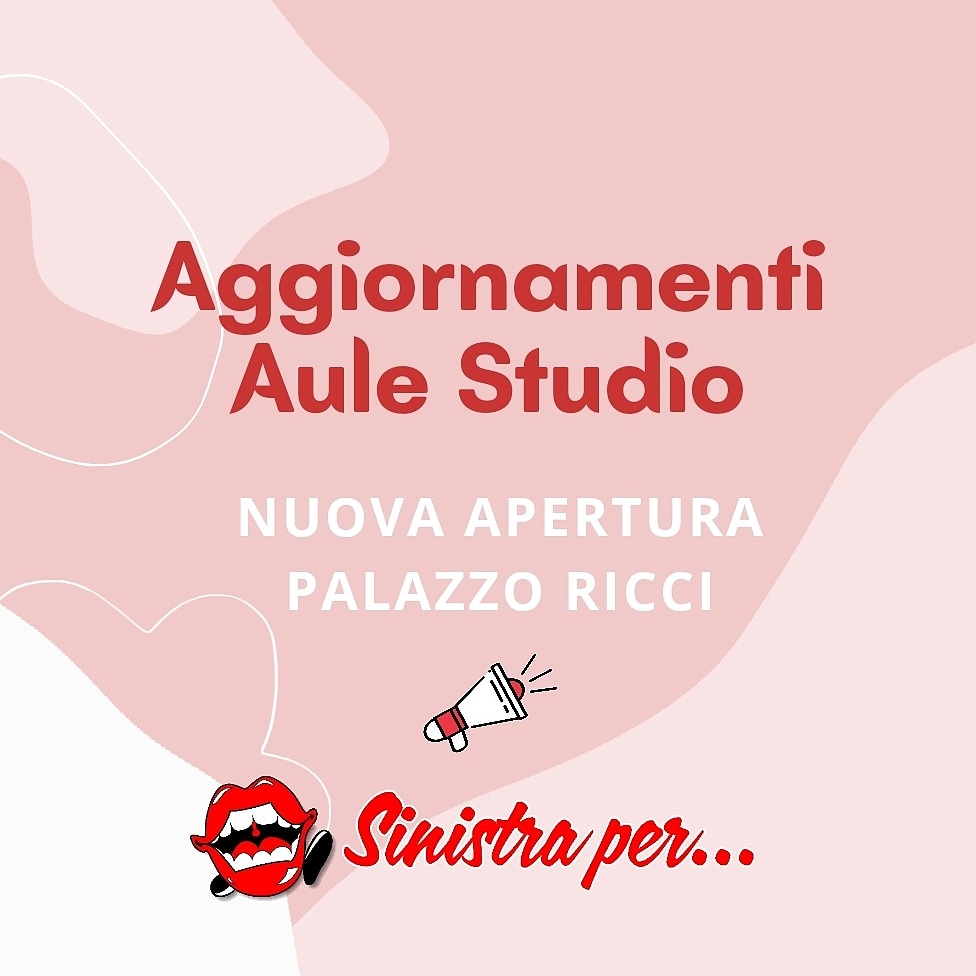 NOVITÀ APERTURA AULE STUDIO