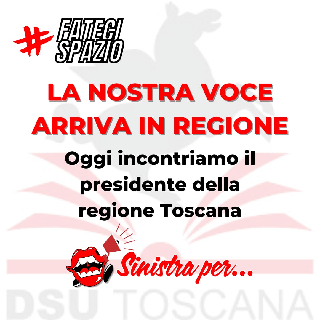 La voce della componente studentesca arriva fino in Regione!